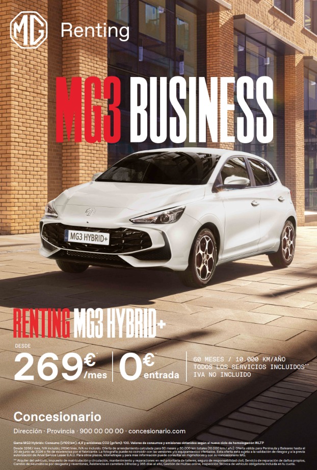 MG3 Hybrid+ Business Renting 269€/mes